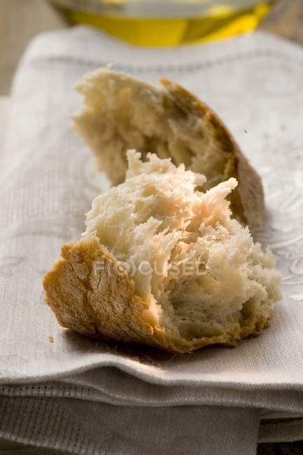 Trozos de pan blanco - foto de stock