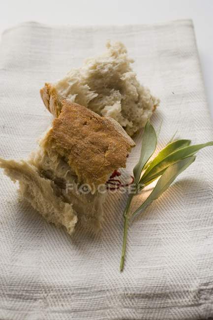 Шматочки білого хліба — стокове фото
