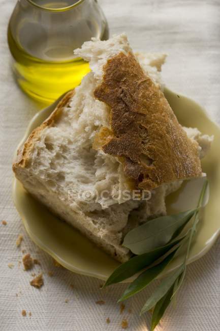 Morceaux de pain blanc — Photo de stock