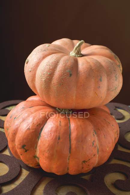 Ripe orange pumpkins — Stock Photo
