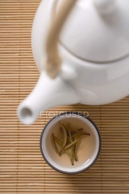 Tazón de té de especias - foto de stock