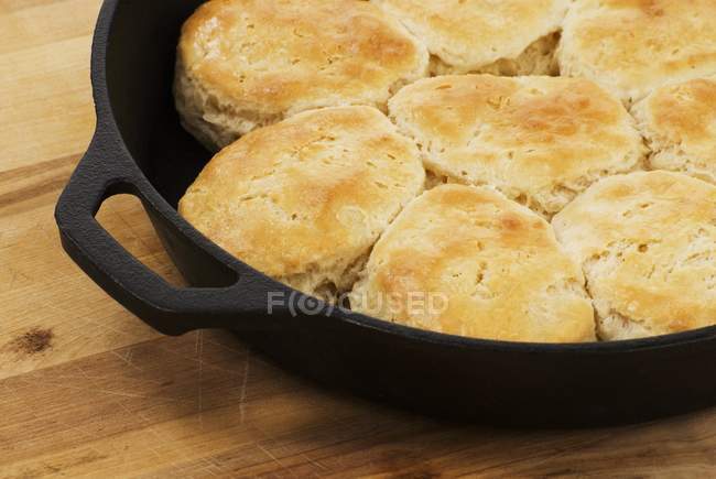 Hot Biscuits in Skillet — Stock Photo