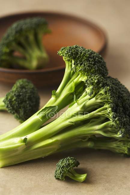 Pezzi di broccoli freschi — Foto stock