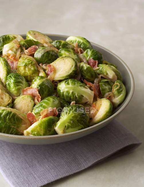 Sauteed Brussels Sprouts — Stock Photo