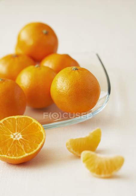 Mandarines fraîches et mûres — Photo de stock