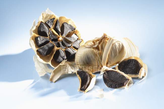 Ripe Black garlic — Stock Photo