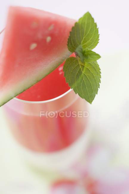 Glass of watermelon juice — Stock Photo