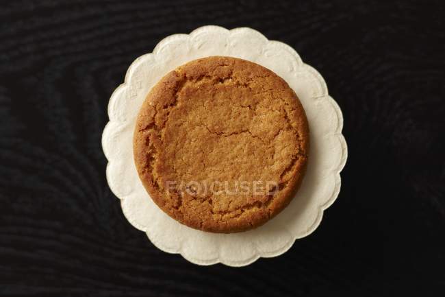 Gingerbread on black background — Stock Photo