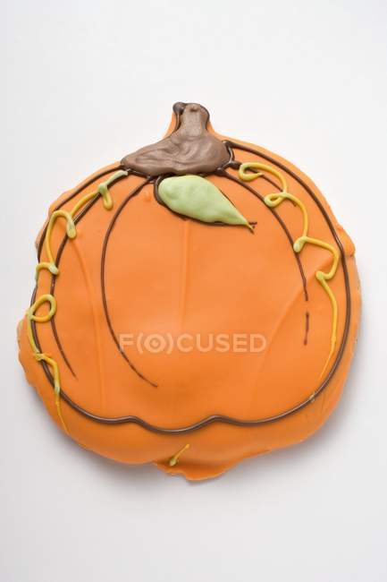 Тыквенное печенье на Хэллоуин — стоковое фото