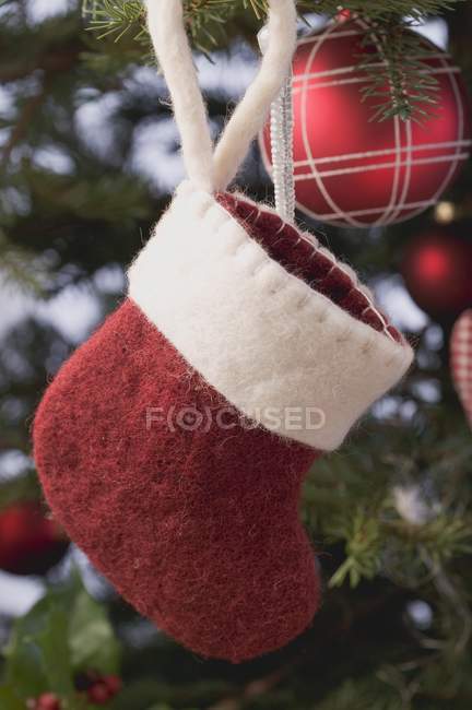 Adornos del árbol de Navidad - foto de stock