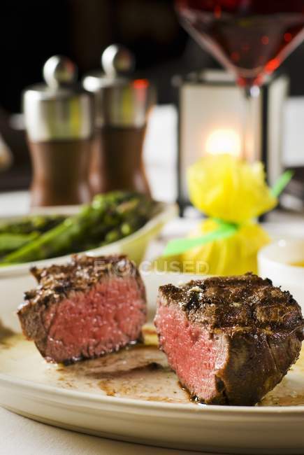 Grilled Fillet Cut — Stock Photo