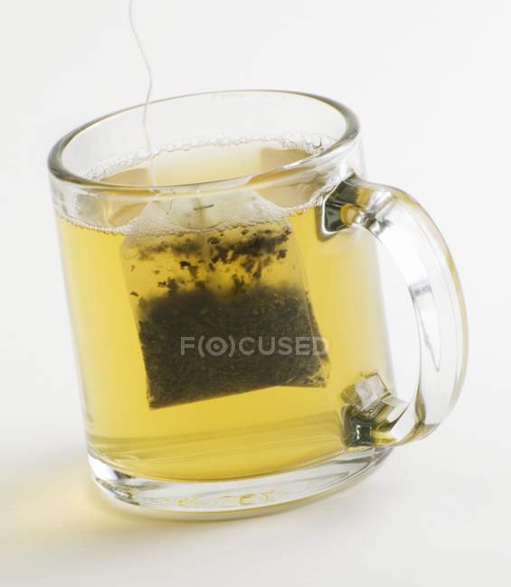 Taza de té verde - foto de stock