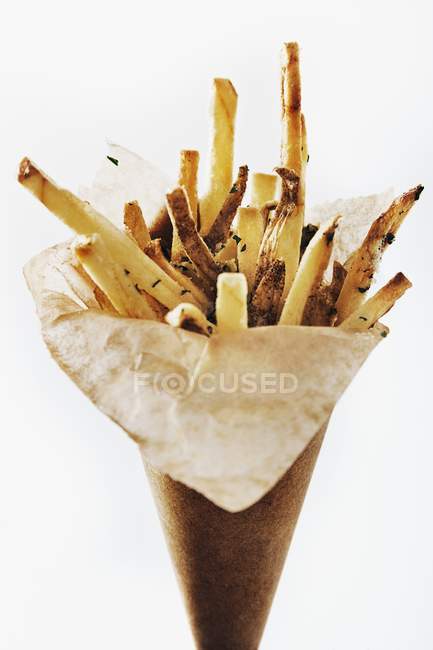 Garlic Parsley French Fries — Stock Photo