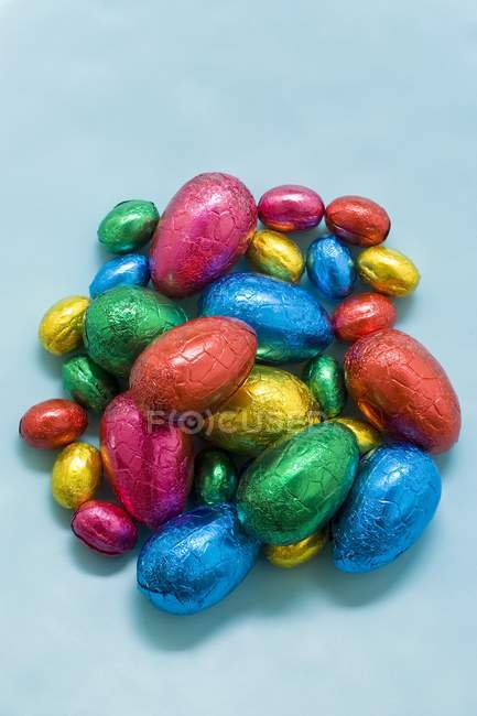 Œufs de Pâques au chocolat — Photo de stock
