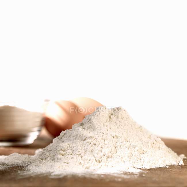 Ingredientes de cozimento farinha — Fotografia de Stock