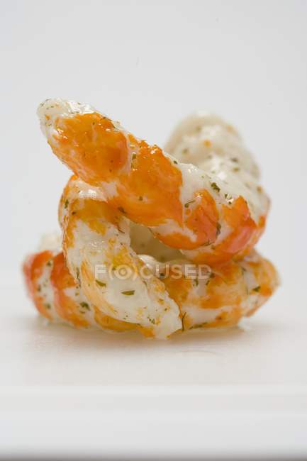 Crevettes de Surimi à l'huile — Photo de stock