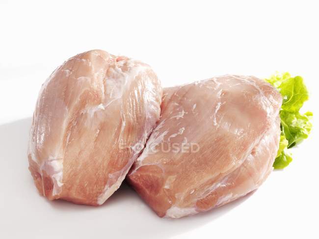Giunture grezze di carne di maiale da gamba — Foto stock
