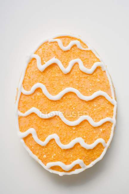 Biscuit in form of Easter egg — Stock Photo