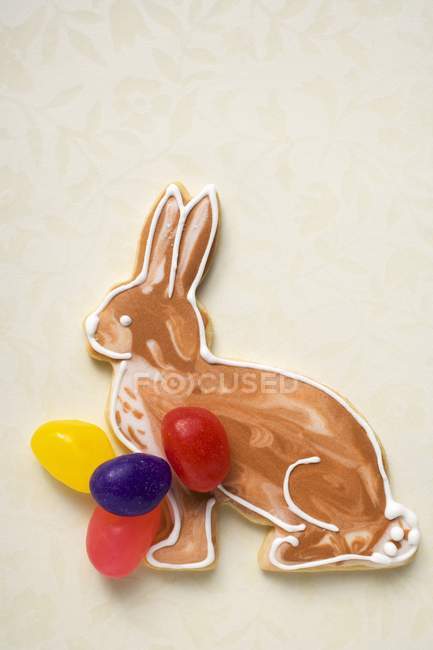 Coniglietto di Pasqua e gelatina — Foto stock