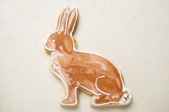 Biscuit en forme de lapin de Pâques — Photo de stock