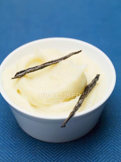 Vanilla mashed potato — Stock Photo