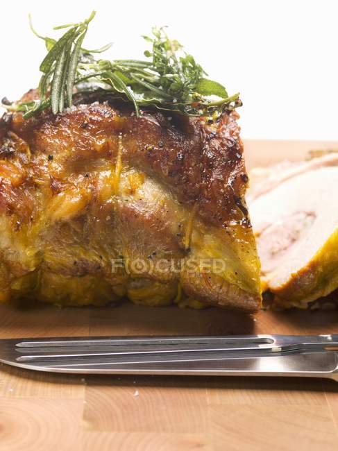 Stuffed breast of veal — Stock Photo