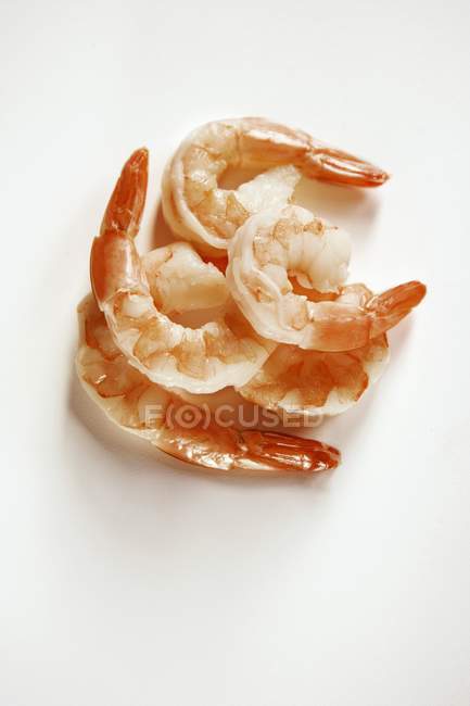 Crevettes pelées frites — Photo de stock