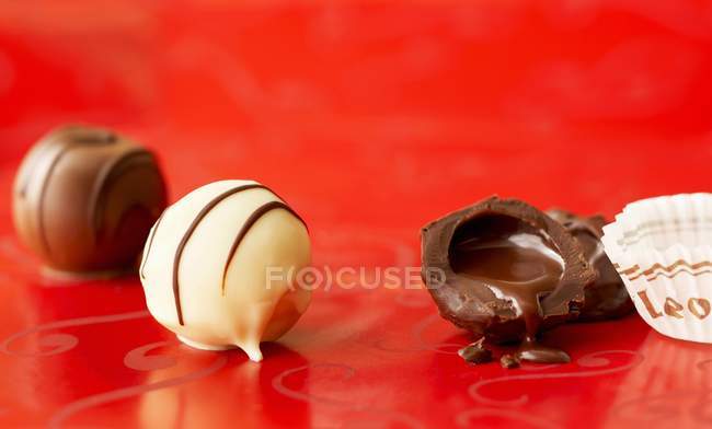 Assorted Chocolate Truffles — Stock Photo