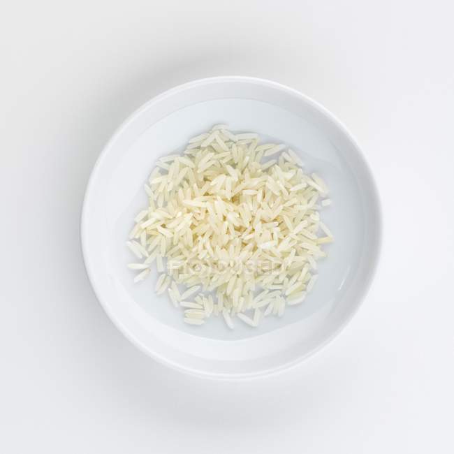 Plate of basmarti rice — Stock Photo