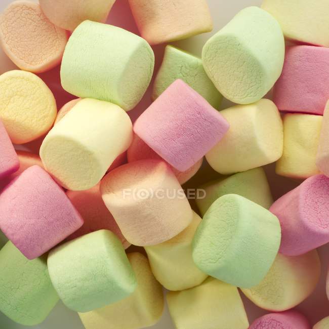 Heap of small Marshmallows — Stock Photo