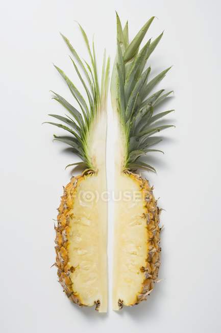 Two wedges of pineapple — Stock Photo
