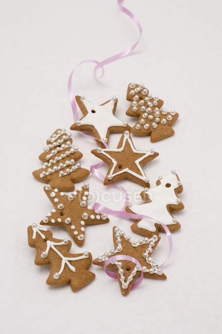 Gingerbread biscuits with sugar — Stock Photo