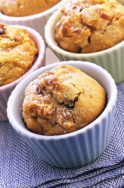 Macadamia and apricot muffins — Stock Photo