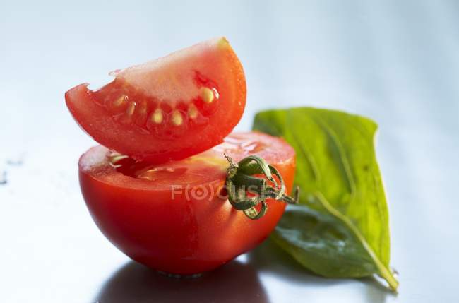 Pieces of red tomato — Stock Photo