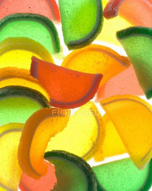 Assorted Jelly Fruit — Stock Photo