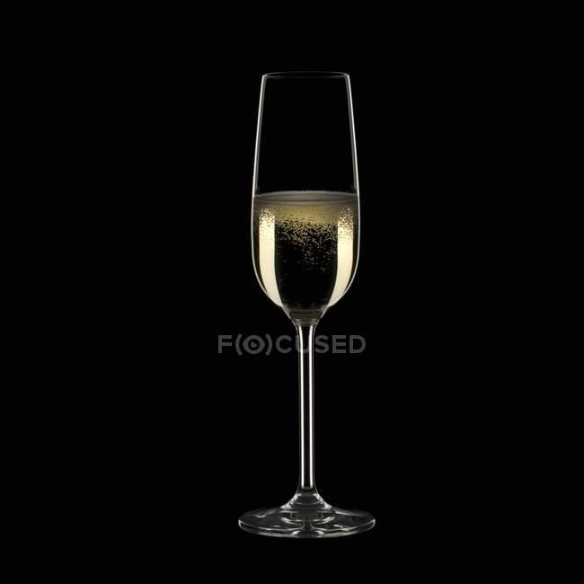 Склянка ігристого вина — стокове фото