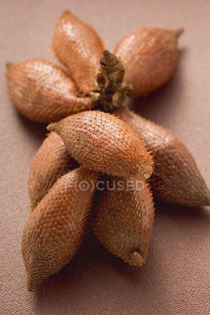 Salak fruits sur brun — Photo de stock