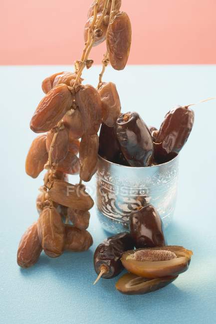 Différents types de dates séchées — Photo de stock