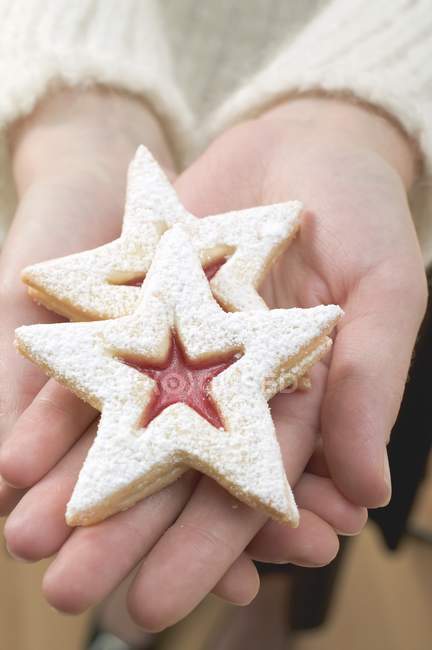 Biscuits in star shapes — Stock Photo