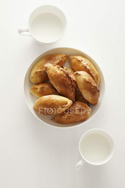 Bread rolls with rice — Stock Photo