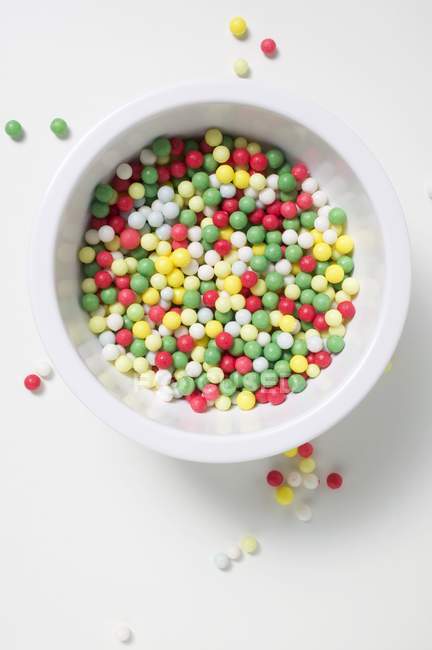 Pérolas de açúcar coloridas — Fotografia de Stock
