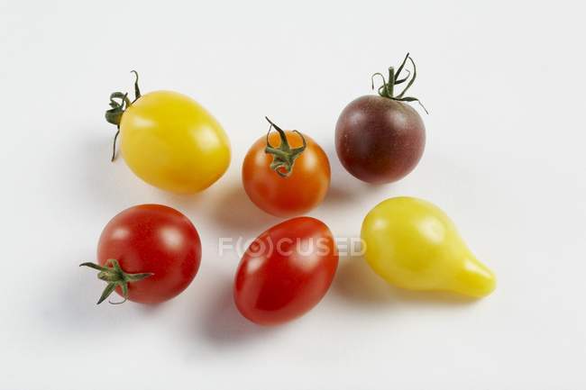 Tomatoes of various colours — Stock Photo