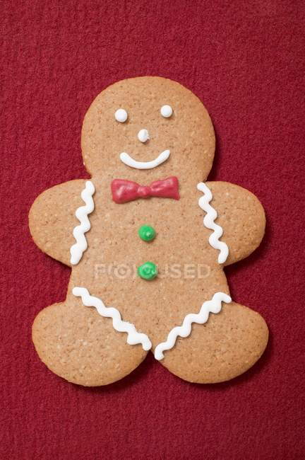 Decorated gingerbread man — Stock Photo
