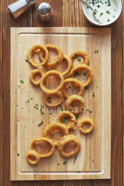 Oven Baked Onion Rings — Stock Photo