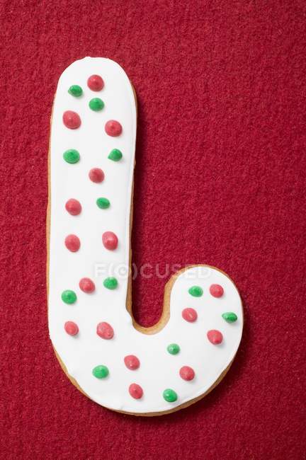 Christmas biscuit shaped like festive objects — Stock Photo