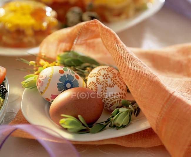 Painted Easter eggs — Stock Photo