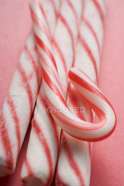 Striped candy canes — Stock Photo