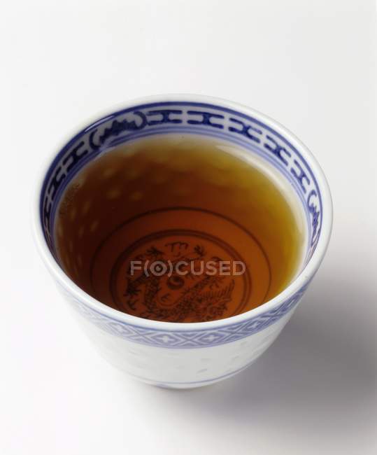 Tigela de chá de jasmim — Fotografia de Stock
