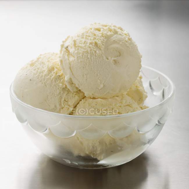 Glace vanille — Photo de stock