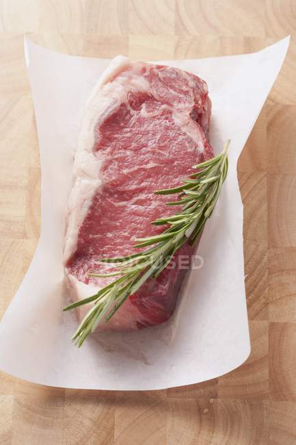 Rump steak with rosemary — Stock Photo